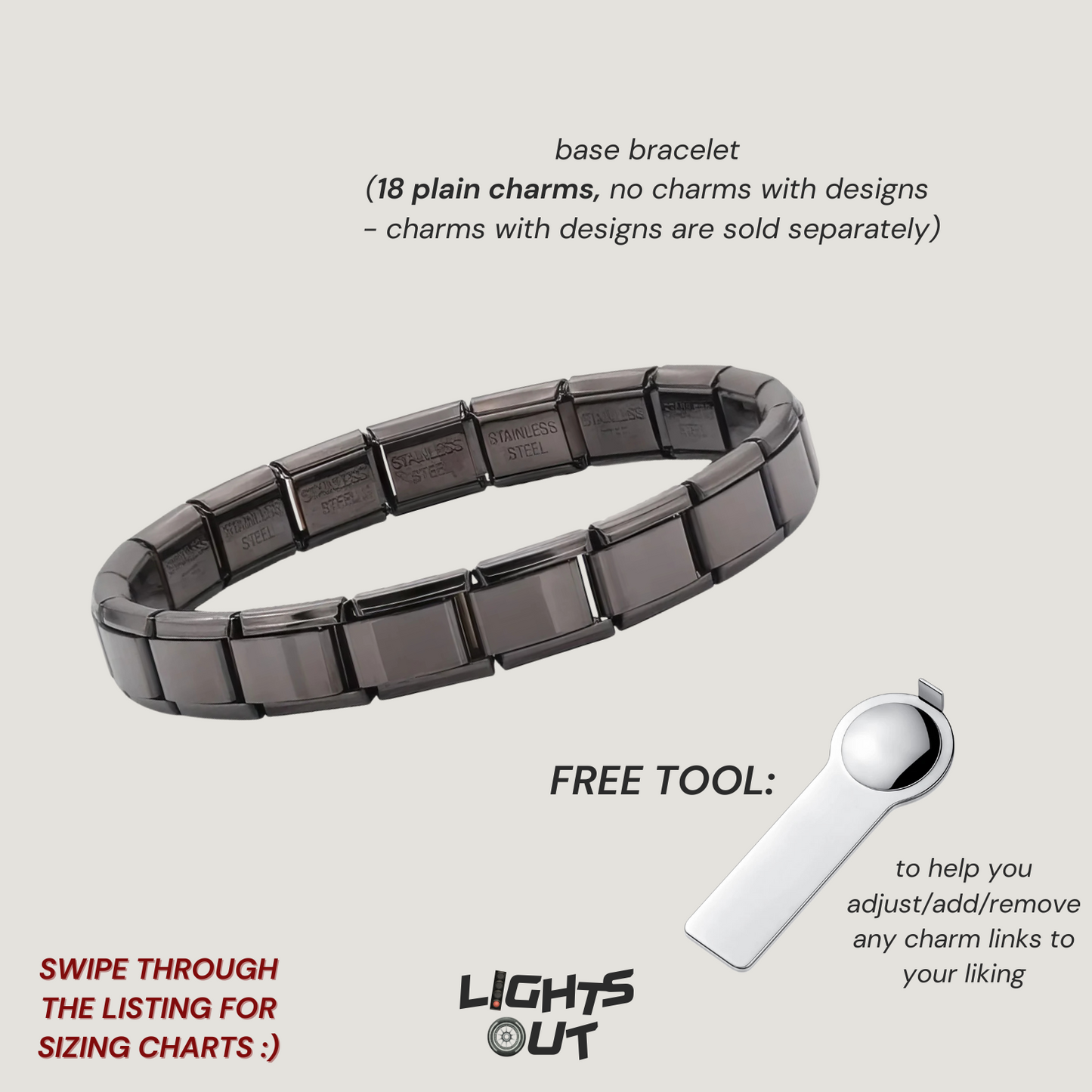 Base Bracelet - Italian Charm Bracelets