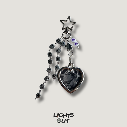 Lewis Hamilton Heart Keychain Purple