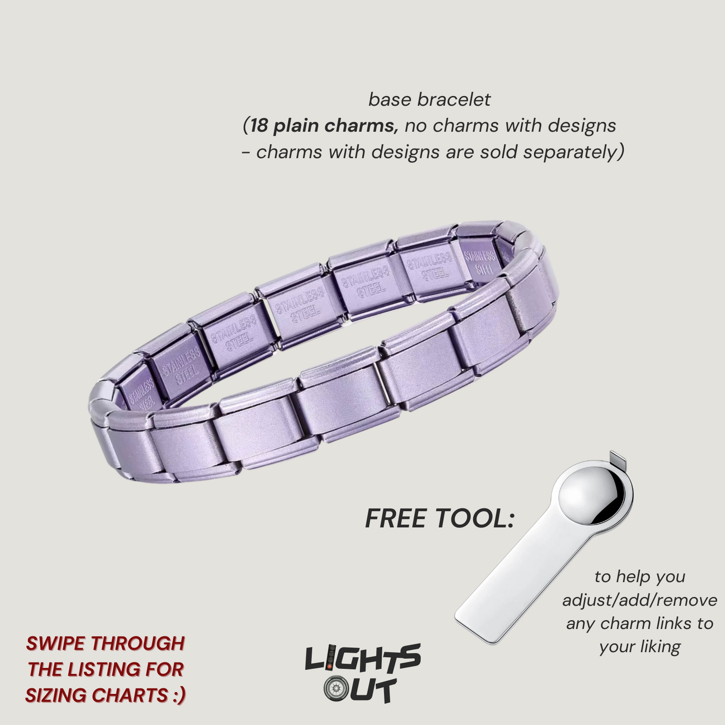Base Bracelet - Italian Charm Bracelets