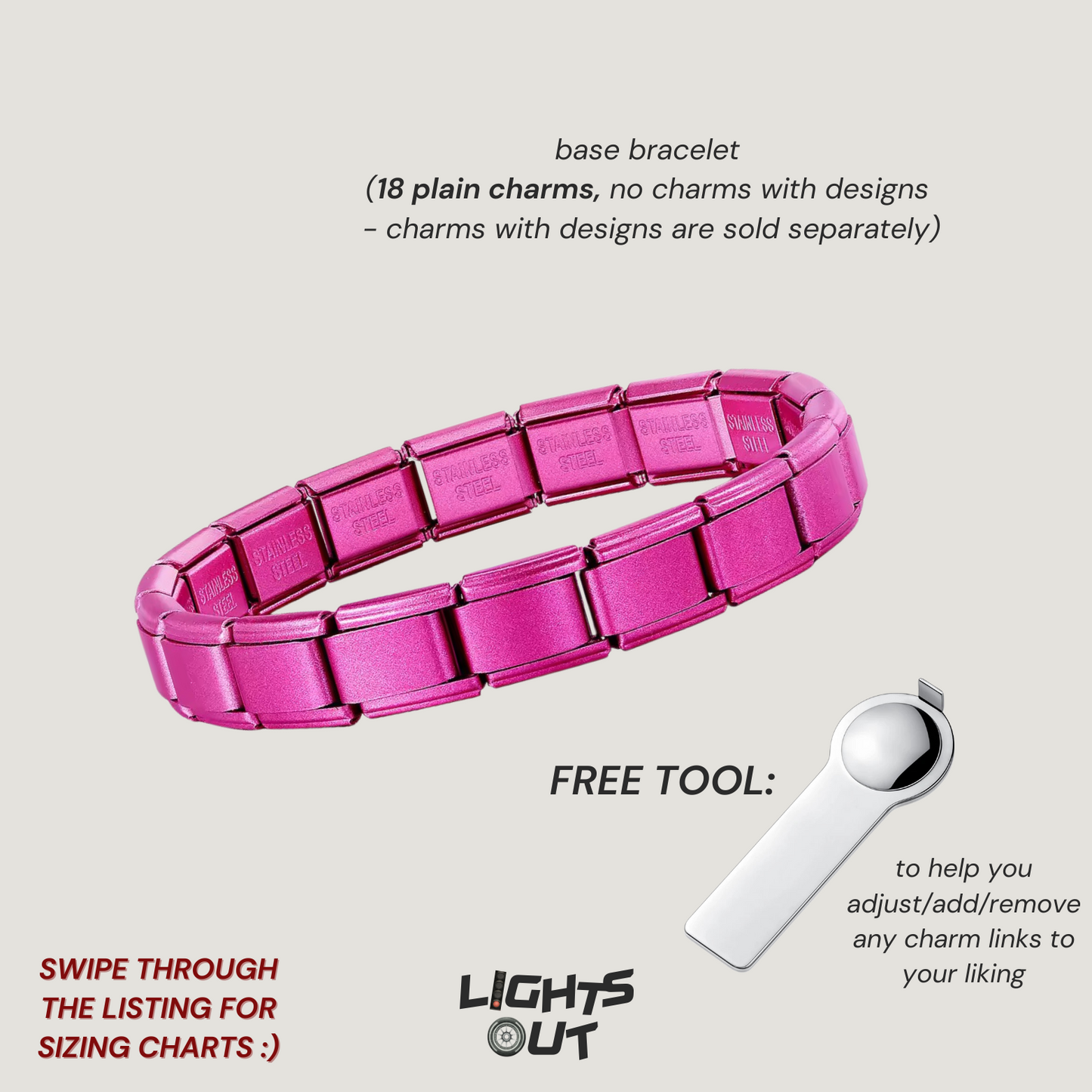 Base Bracelet - Italian Charm Bracelets