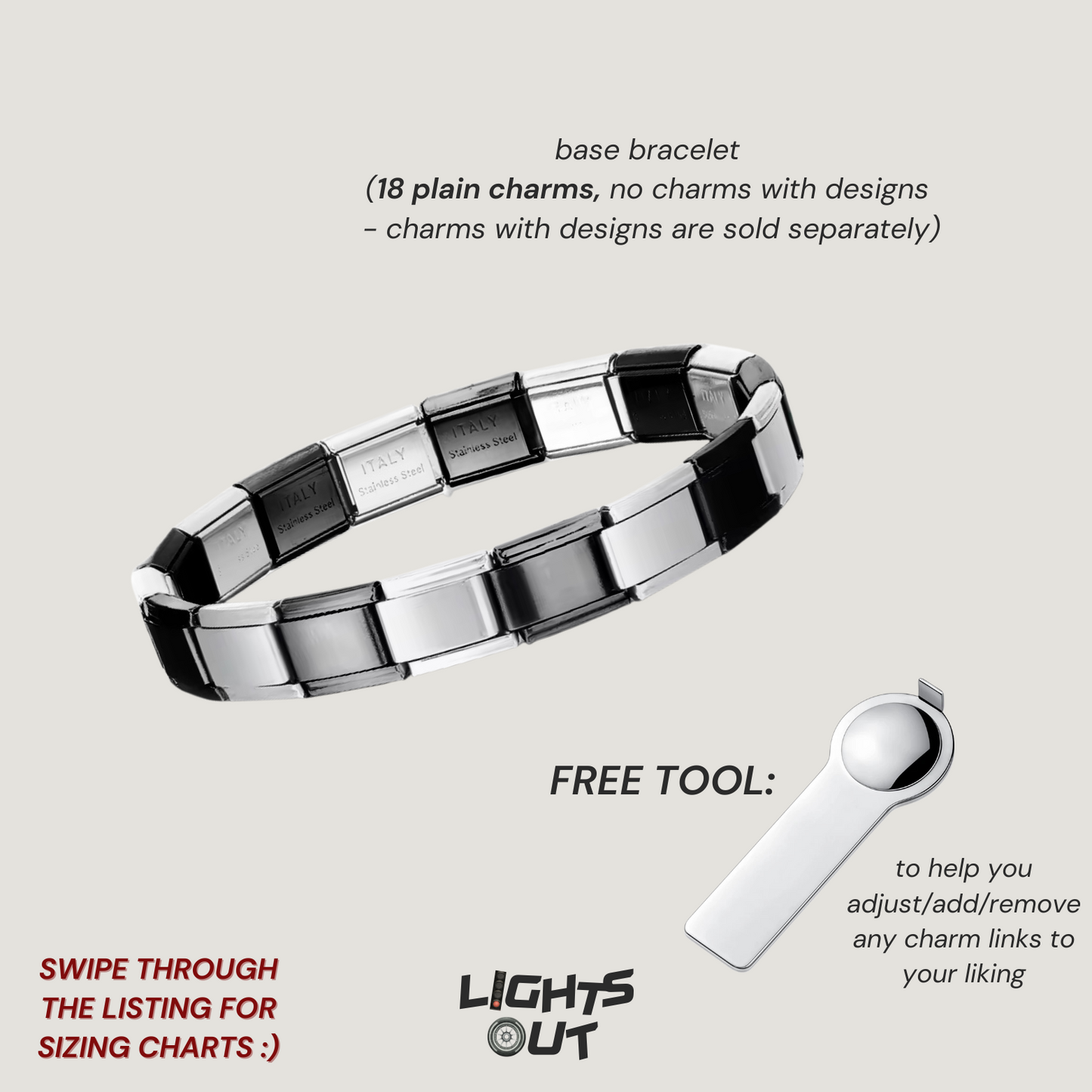 Base Bracelet - Italian Charm Bracelets