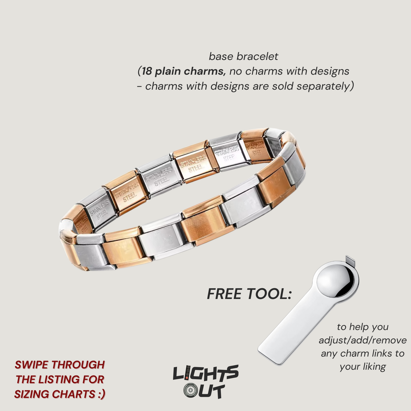 Base Bracelet - Italian Charm Bracelets