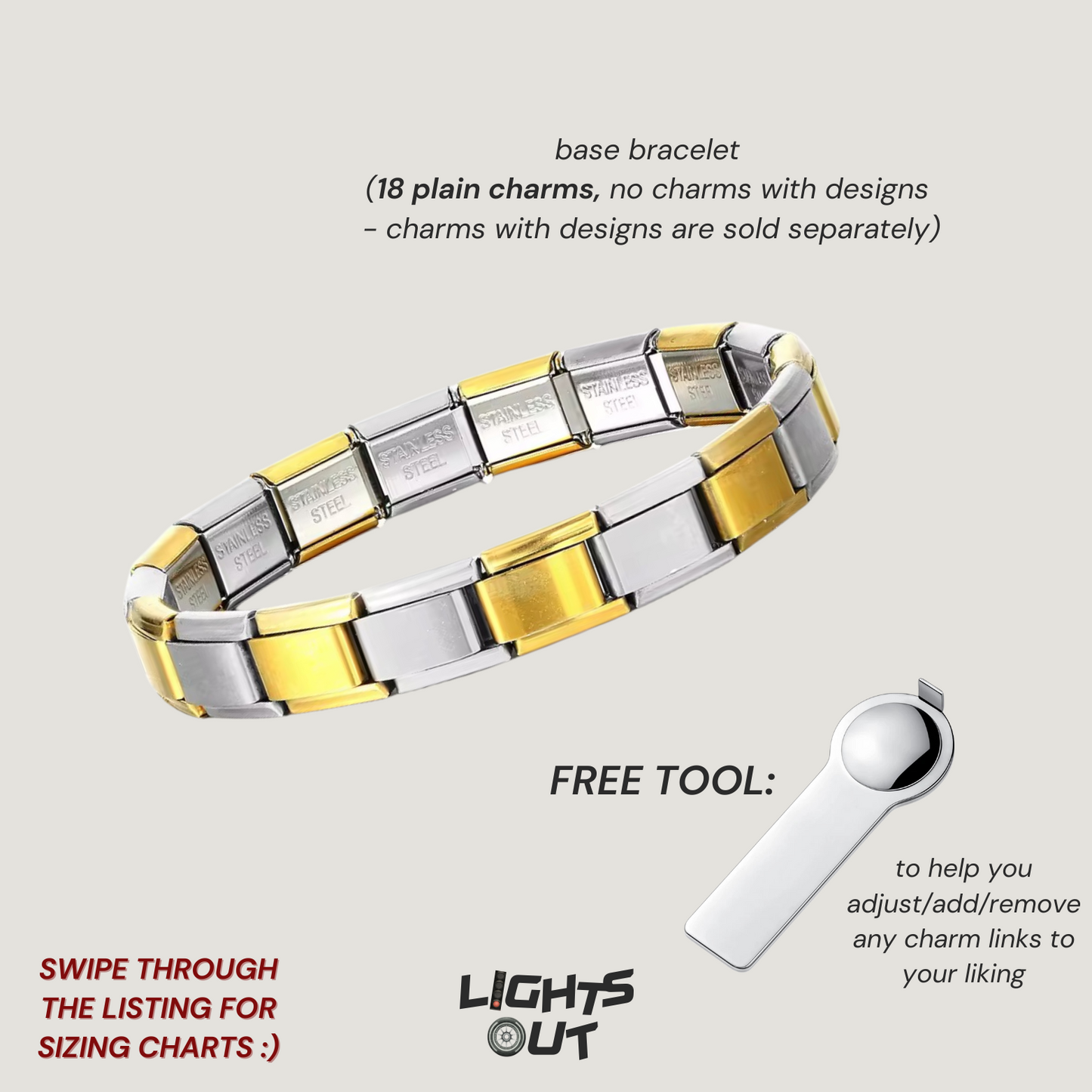 Base Bracelet - Italian Charm Bracelets