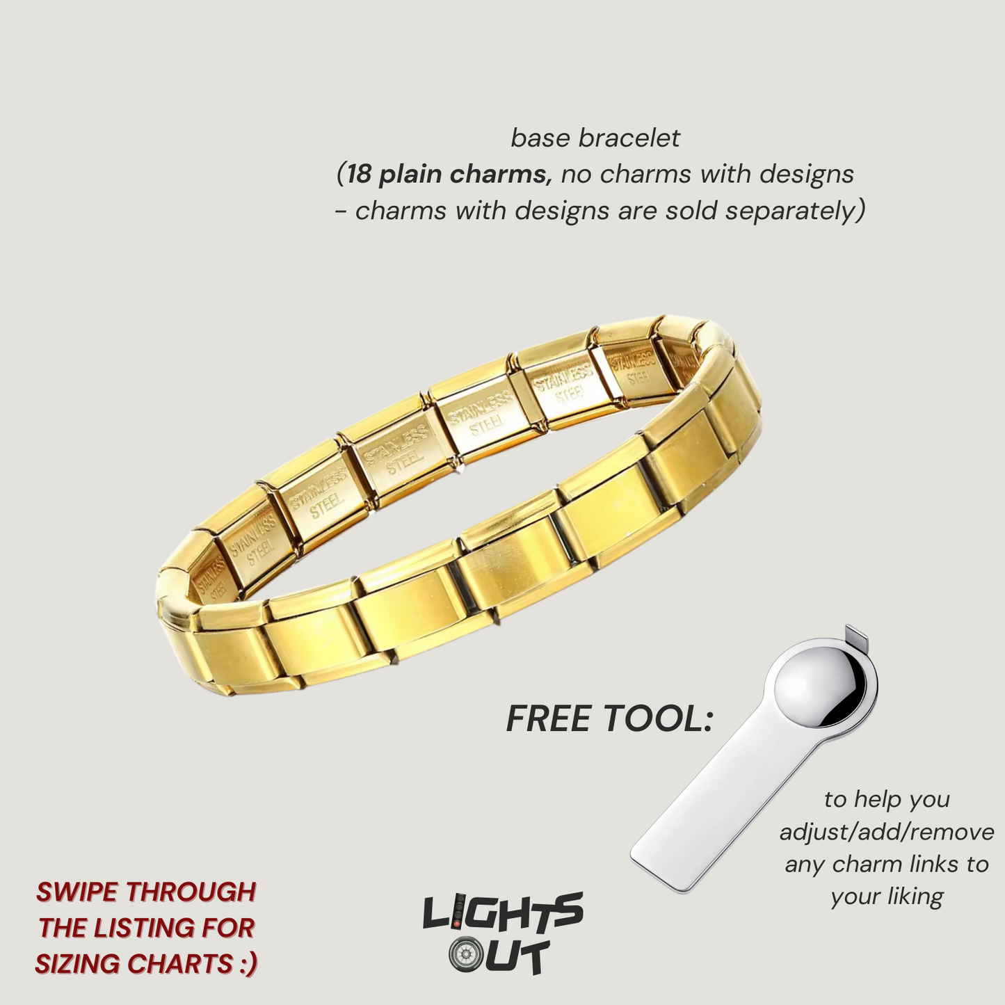 Base Bracelet - Italian Charm Bracelets