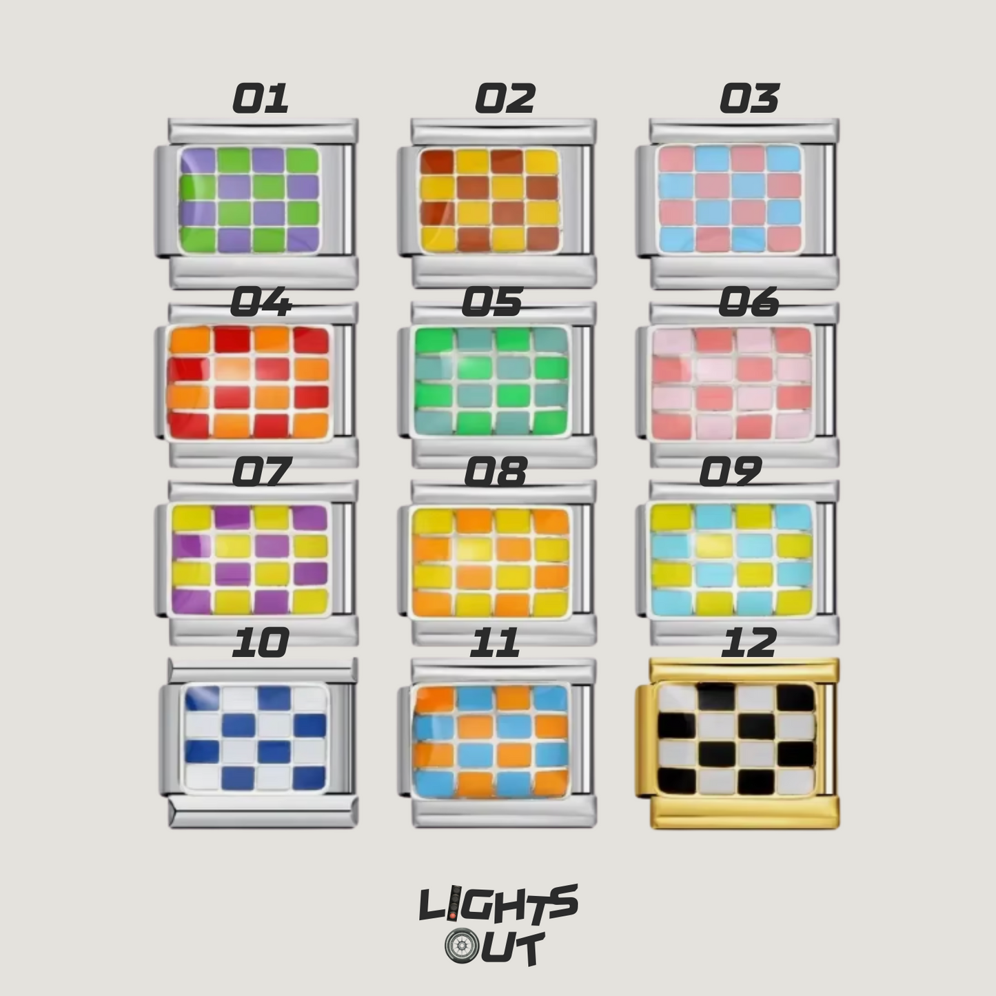 Checkered - Italian Charms