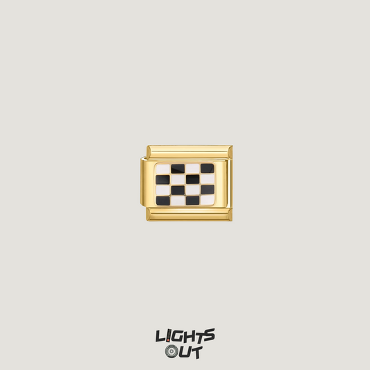 Checkered - Italian Charm (Gold)