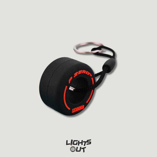 F1 Tyre Keychain (Red)