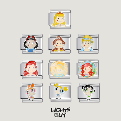 Princesses & Powerpuff Girls - Italian Charms