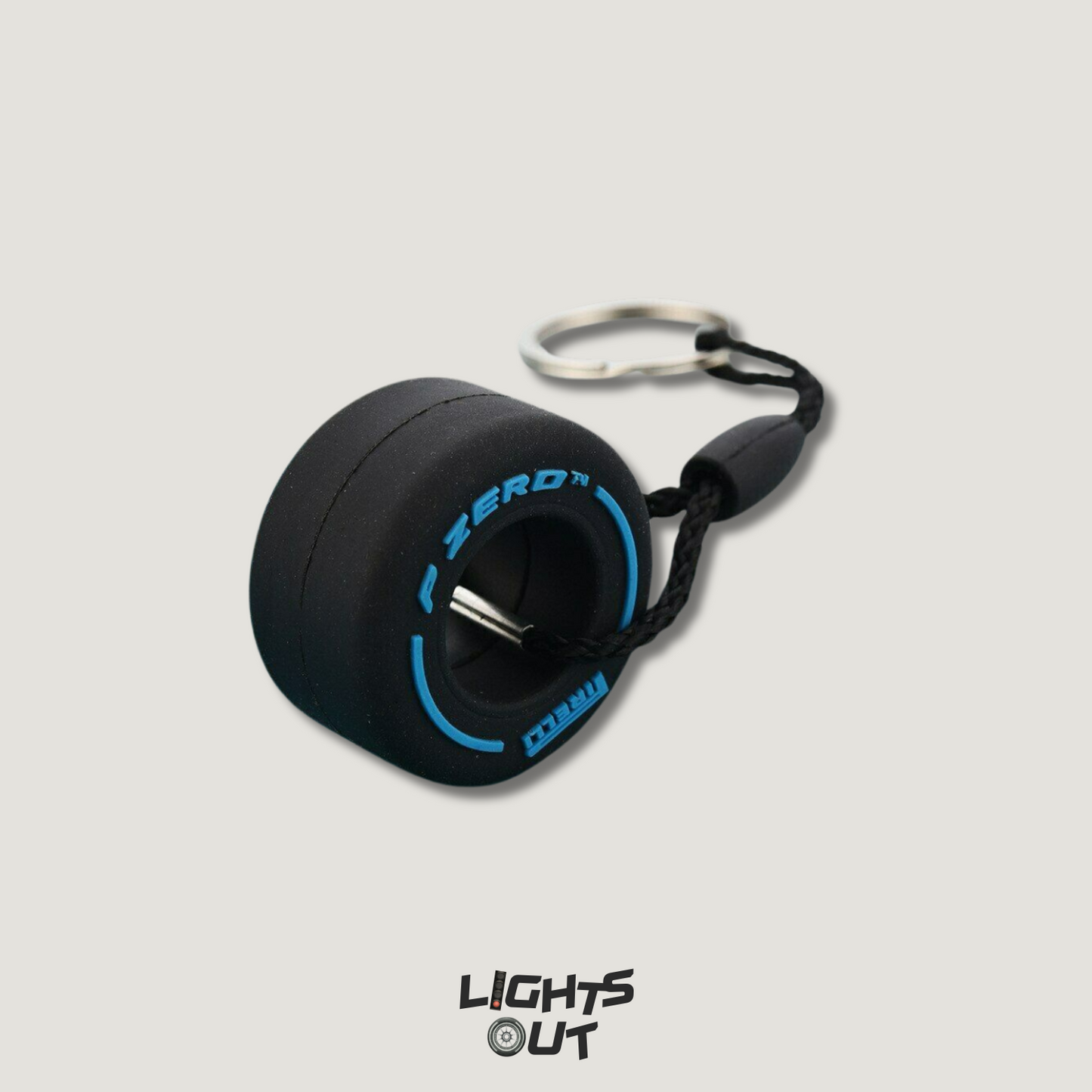 F1 Tyre Keychain (Blue)